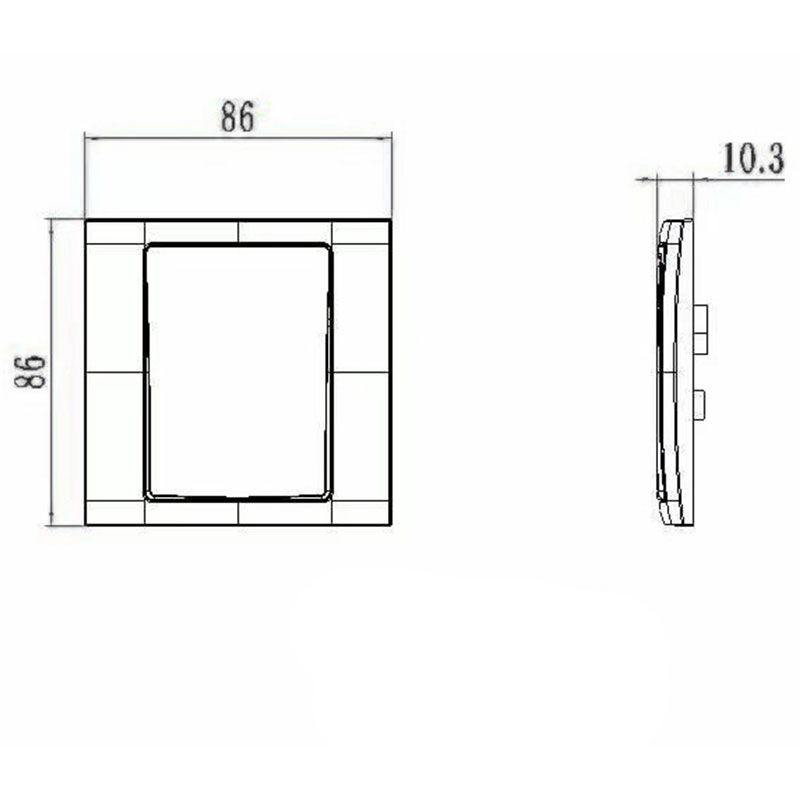 Plastikowe pojedyncze gniazdo satelitarne HK6169S